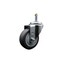 Service Caster 3.5'' Thermoplastic Rubber Wheel Swivel 7/16'' Grip Ring Stem Caster SCC-GR20S3514-TPRB-716138 - alternate 1